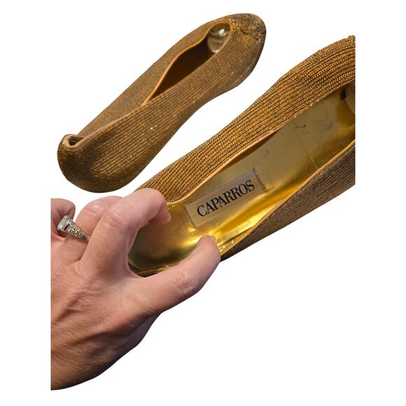 Caparros 9.5 gold flats - Picture 11 of 15